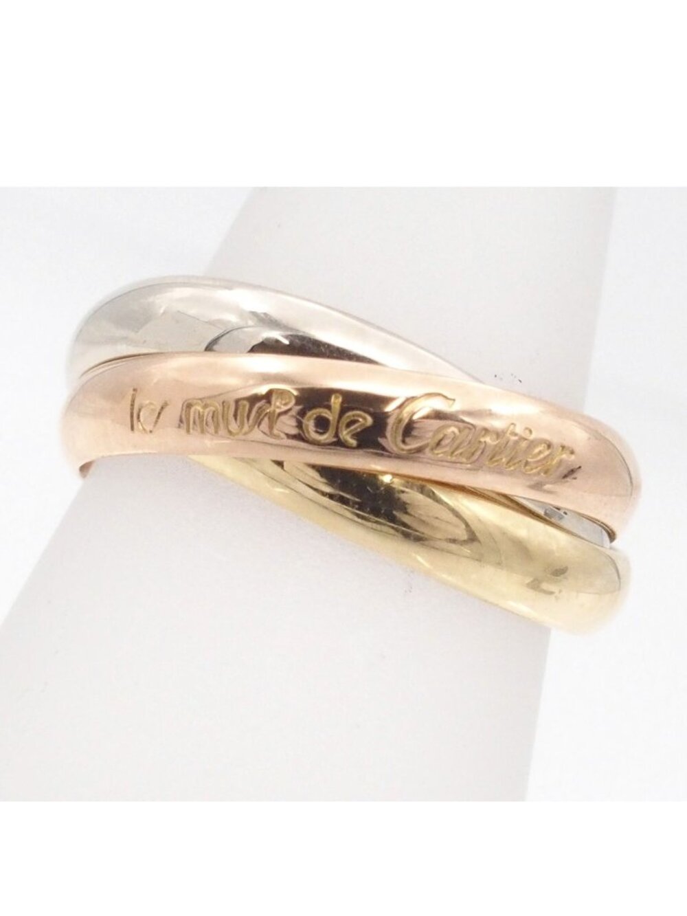 Cartier Trinity MM Three Color Gold 56 Ring